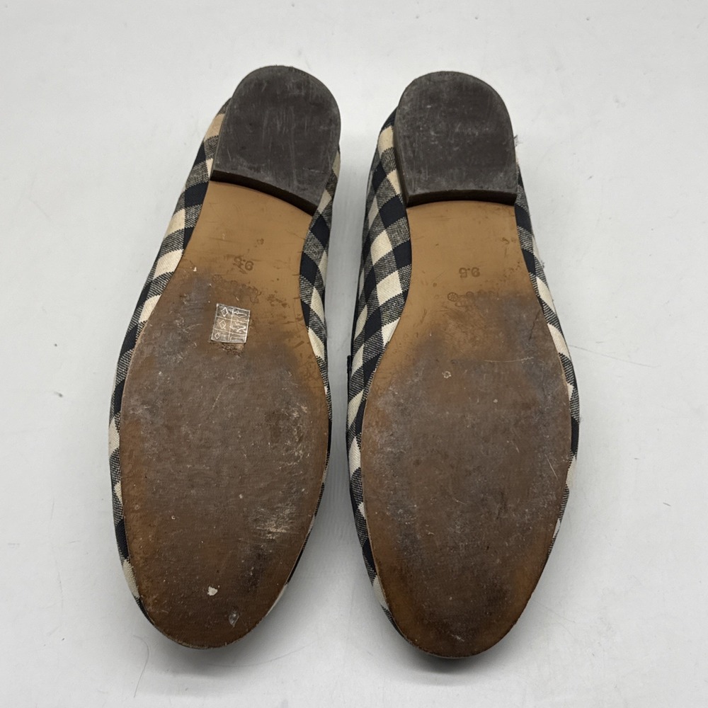 Coach Haley Gingham Loafers  Womens 9.4 Navy/Chalk Horsebit Loafer Shoes - Picture 8 of 15